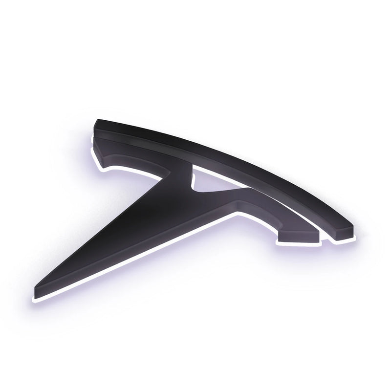 Emblème LED Tesla Coffre Model 3 Y X S Frein - vue de face 2 - Becquet Voiture