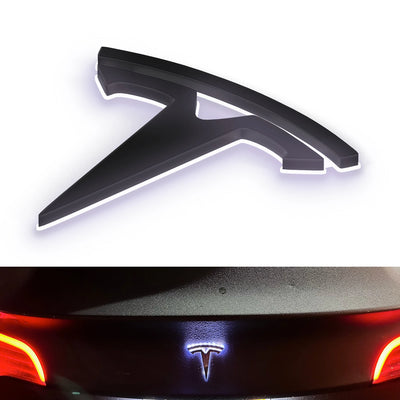 Emblème LED Tesla Coffre Model 3 Y X S Frein - vue de profil - Becquet Voiture
