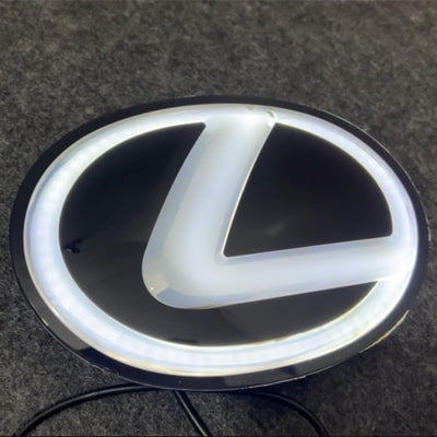 Emblème Lexus LED Lumineux Dynamique 163mm 175mm - vue de face - Becquet Voiture
