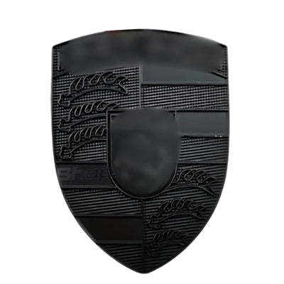Emblème Logo Porsche Cayenne 911 Multi-Finitions - installé sur véhicule - Becquet Voiture