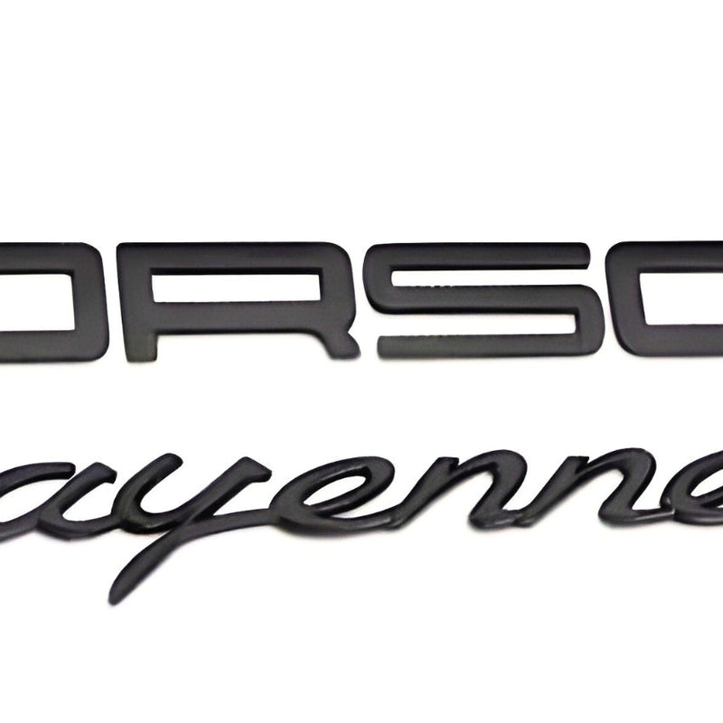 Emblème Logo Porsche Cayenne 911 Multi-Finitions - vue de face - Becquet Voiture
