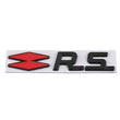 Emblème Logo RS Renault Noir Chrome Rouge Jaune