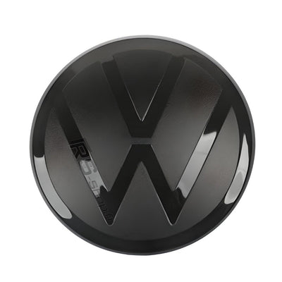 Emblème Logo VW Noir Blanc Golf 6 7 8 Polo T-Roc - packshot studio - Becquet Voiture