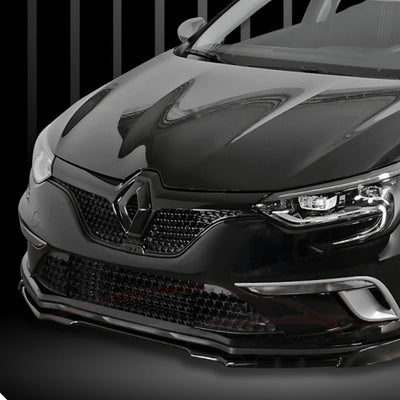 Emblème Losange Renault Noir Avant Arrière - vue arrière - Becquet Voiture