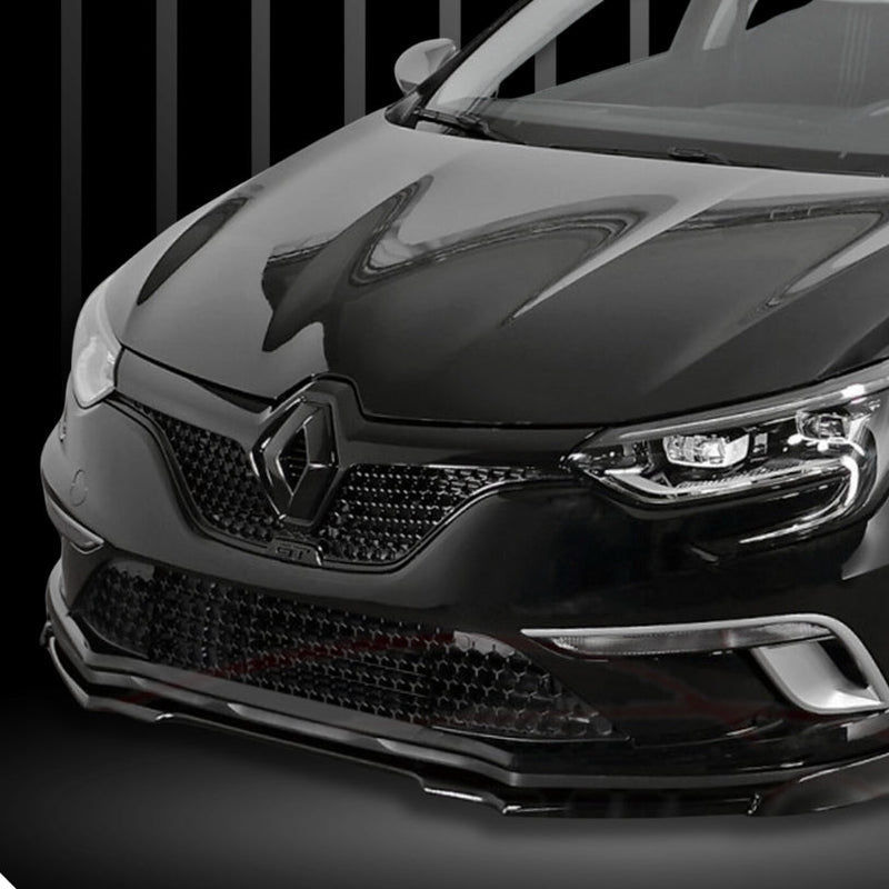 Emblème Losange Renault Noir Avant Arrière - vue arrière - Becquet Voiture