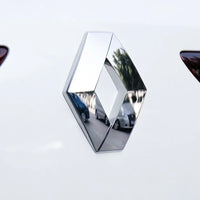 Emblème Losange Renault Noir Avant Arrière - vue de dessus - Becquet Voiture