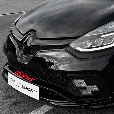 Emblème Losange Renault Noir Avant Arrière - vue de trois-quarts - Becquet Voiture
