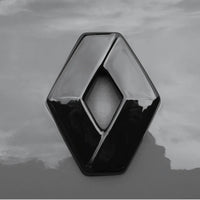 Emblème Losange Renault Noir Avant Arrière - vue rapprochée - Becquet Voiture
