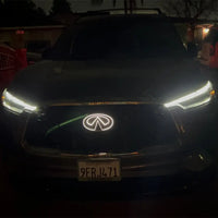Emblème Lumineux Infiniti RGB LED Q50 Q60 Q70 - vue arrière - Becquet Voiture
