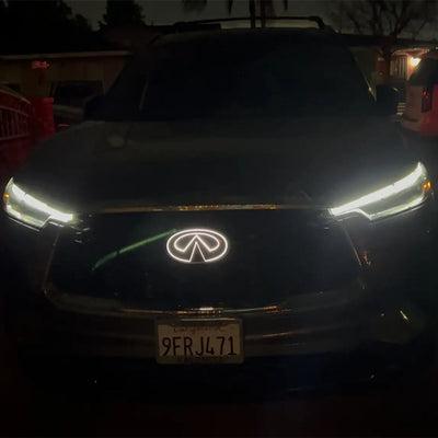 Emblème Lumineux Infiniti RGB LED Q50 Q60 Q70 - vue arrière - Becquet Voiture