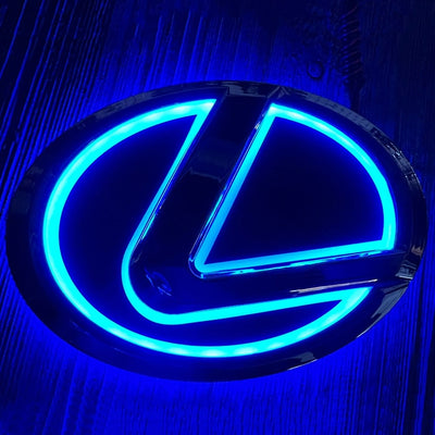 Emblème Lumineux LED Lexus 5D ES240 RX350 - vue arrière - Becquet Voiture