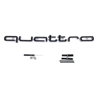 Emblème Quattro 3D Calandre Audi A3 A4 A6 Q5 - détail du montage - Becquet Voiture