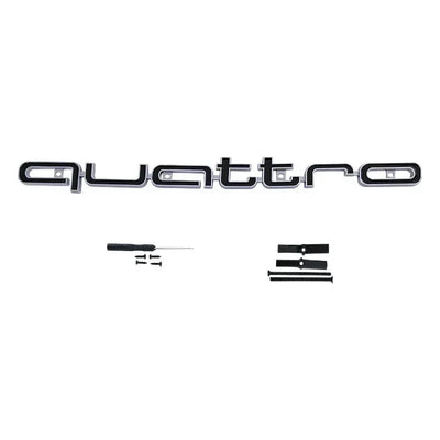 Emblème Quattro 3D Calandre Audi A3 A4 A6 Q5 - détail du montage - Becquet Voiture