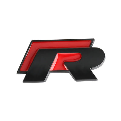 Emblème R coffre VW Polo Golf Passat Tiguan T-Roc - vue arrière - Becquet Voiture