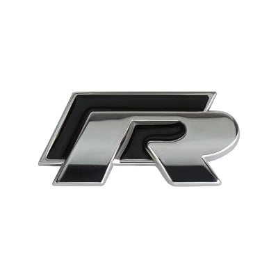 Emblème R coffre VW Polo Golf Passat Tiguan T-Roc - vue de face - Becquet Voiture