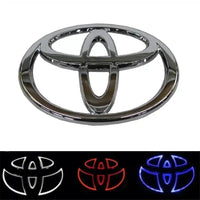 Emblème Toyota Lumineux LED pour RAV4, Highlander, Yaris - détail du montage - Becquet Voiture