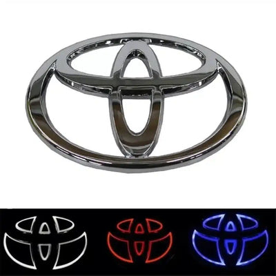 Emblème Toyota Lumineux LED pour RAV4, Highlander, Yaris - détail du montage - Becquet Voiture