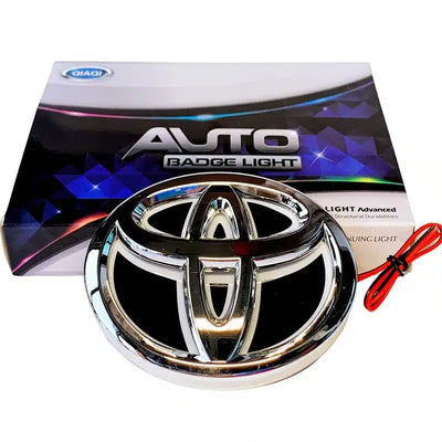 Emblème Toyota Lumineux LED pour RAV4, Highlander, Yaris - packshot studio - Becquet Voiture