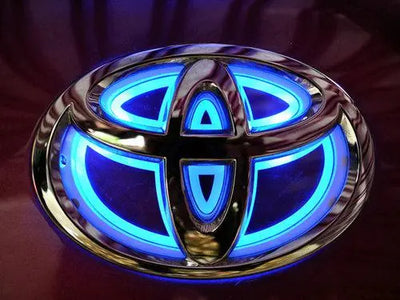 Emblème Toyota Lumineux LED pour RAV4, Highlander, Yaris - vue arrière - Becquet Voiture