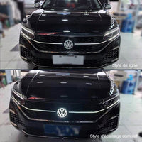 Emblème VW Golf MK8 Lumineux LED 12V Étanche Calandre - détail du montage - Becquet Voiture