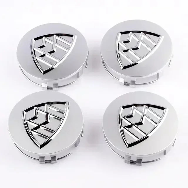 Emblèmes Jantes Maybach 75mm (Lot de 4) - détail du montage - Becquet Voiture