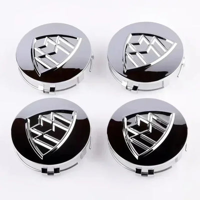 Emblèmes Jantes Maybach 75mm (Lot de 4) - en situation - Becquet Voiture