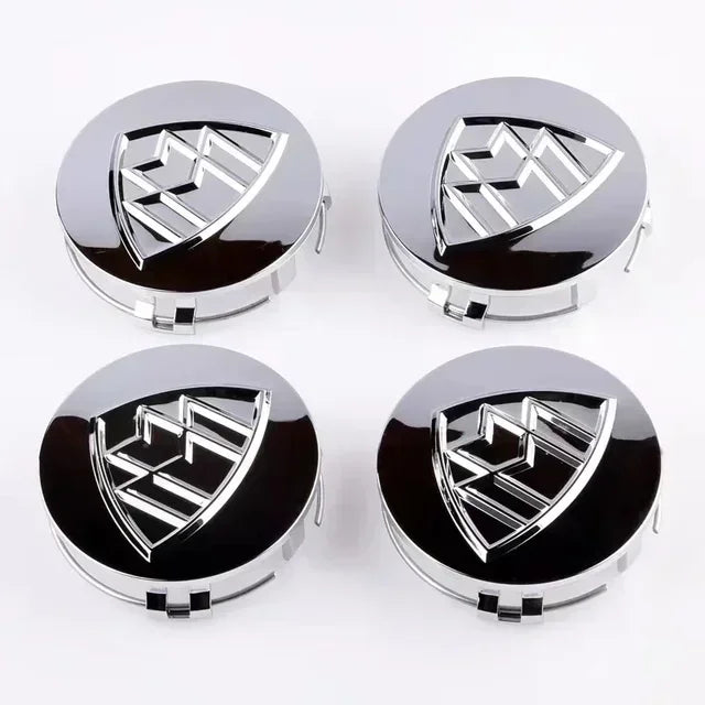 Emblèmes Jantes Maybach 75mm (Lot de 4) - en situation - Becquet Voiture