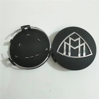 Emblèmes Jantes Maybach 75mm (Lot de 4) - vue de dessus - Becquet Voiture