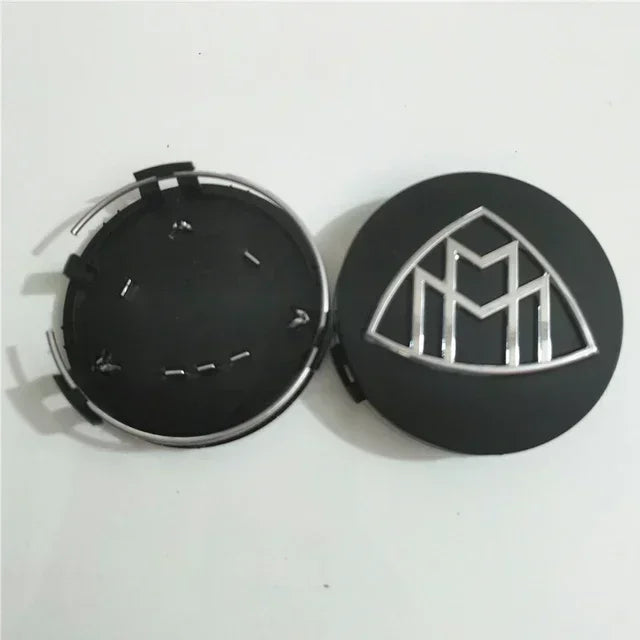 Emblèmes Jantes Maybach 75mm (Lot de 4) - vue de dessus - Becquet Voiture