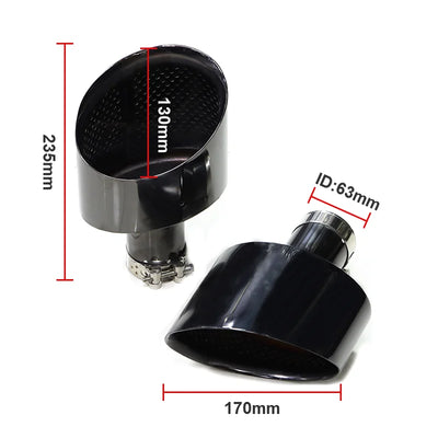 Embout d'Échappement Audi A3 A4 A5 A6 A7 - détail du montage - Becquet Voiture