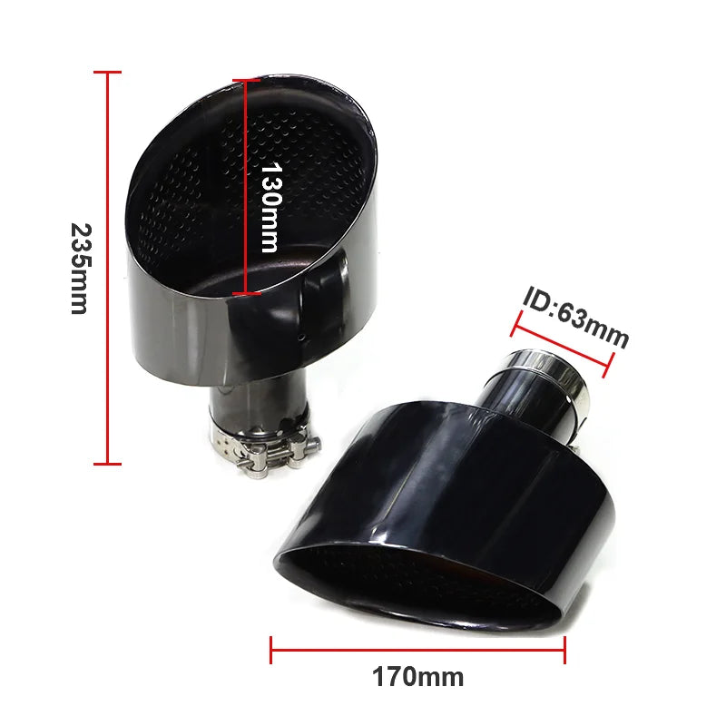 Embout d'Échappement Audi A3 A4 A5 A6 A7 - détail du montage - Becquet Voiture