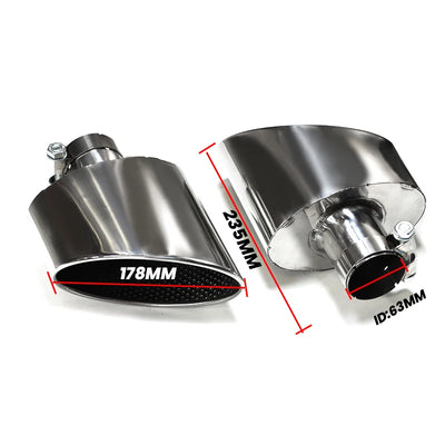 Embout d'Échappement Audi A3 A4 A5 A6 A7 - en situation - Becquet Voiture
