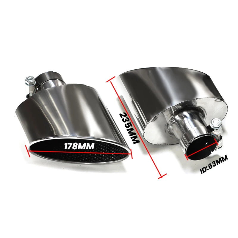 Embout d'Échappement Audi A3 A4 A5 A6 A7 - en situation - Becquet Voiture