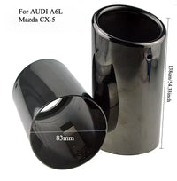 Embout d'Échappement Audi A3 A4 A5 - vue de face 2 - Becquet Voiture