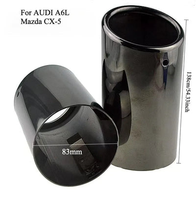 Embout d'Échappement Audi A3 A4 A5 - vue de face 2 - Becquet Voiture