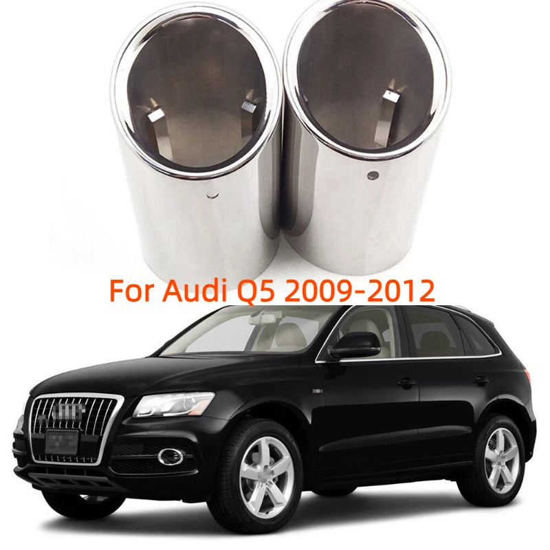 Embout d'Échappement Audi A3 A4 A5 - vue de face - Becquet Voiture