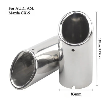 Embout d'Échappement Audi A3 A4 A5 - vue de profil 2 - Becquet Voiture