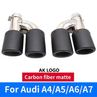 Embout d'Échappement Audi A4 A5 A6 A7 (réf. 2) - vue de face 2 - Becquet Voiture