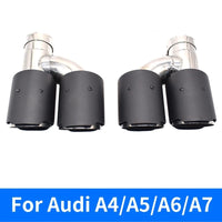 Embout d'Échappement Audi A4 A5 A6 A7 (réf. 2) - vue de trois-quarts - Becquet Voiture