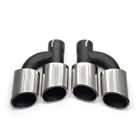 Embout d'Échappement Audi A4 A5 A6 A7 Style S4 S5 S6 - vue de profil - Becquet Voiture