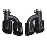Embout d'Échappement Audi A4 A5 A6 A7 Style S4 S5 S6 - vue rapprochée - Becquet Voiture