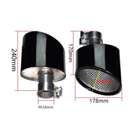 Embout d'Échappement Audi A4 A5 A6 A7 - vue de trois-quarts - Becquet Voiture
