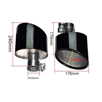 Embout d'Échappement Audi A4 A5 A6 A7 - vue de trois-quarts - Becquet Voiture