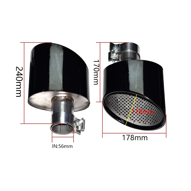 Embout d'Échappement Audi A4 A5 A6 A7 - vue de trois-quarts - Becquet Voiture