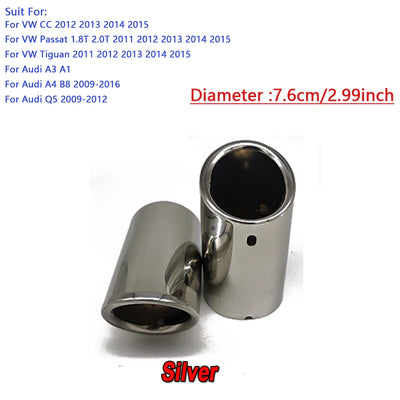 Embout d'Échappement Audi A4 B8 A3 8V - détail du montage - Becquet Voiture