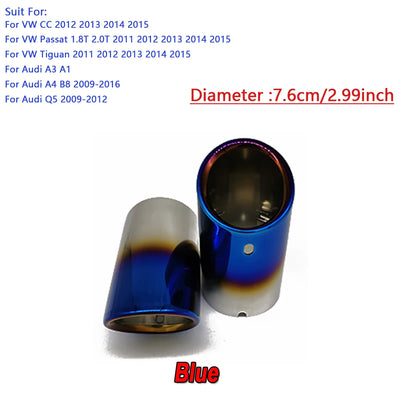 Embout d'Échappement Audi A4 B8 A3 8V - vue de dessus - Becquet Voiture