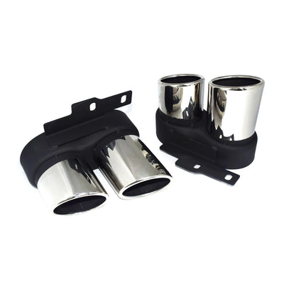 Embout d'Échappement Audi A6 A7 C8 2019-2024 - installé sur véhicule - Becquet Voiture