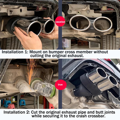 Embout d'Échappement Audi A6 A7 C8 2019-2024 - vue arrière - Becquet Voiture