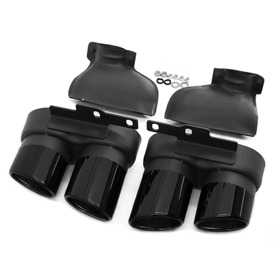 Embout d'Échappement Audi A6 A7 C8 Style S6 S7 - détail du montage - Becquet Voiture