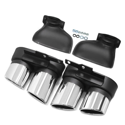 Embout d'Échappement Audi A6 A7 C8 Style S6 S7 - vue de dessus - Becquet Voiture